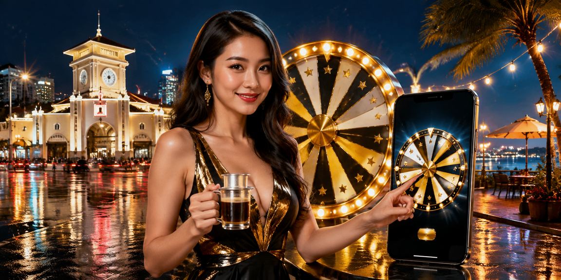 Người dùng tại TP. Hồ Chí Minh thực hiện giao dịch nạp tiền qua ví điện tử tại quán cà phê buổi tối