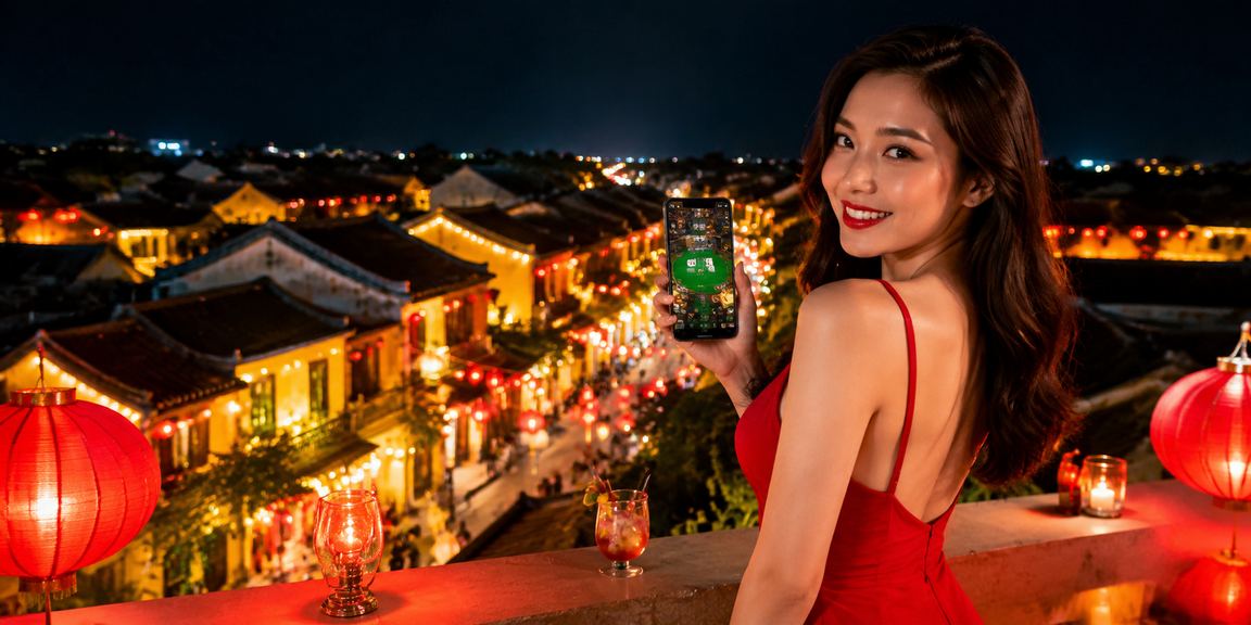 Đèn lồng Hội An lung linh về đêm – hình ảnh gợi lên sự kết hợp giữa văn hóa Việt Nam và giải trí trực tuyến tại 584